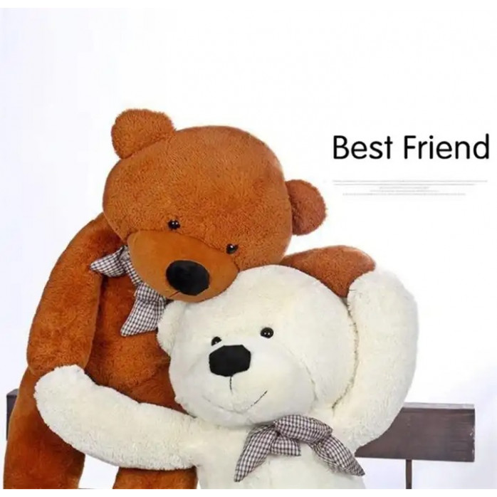 Плюшен мечок, бежов, 130 см