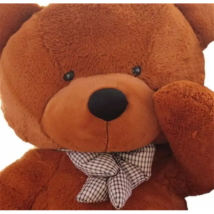 Плюшен мечок, тъмно кафяв, 150 см