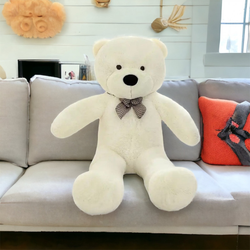 Плюшен мечок, бежов, 90 см