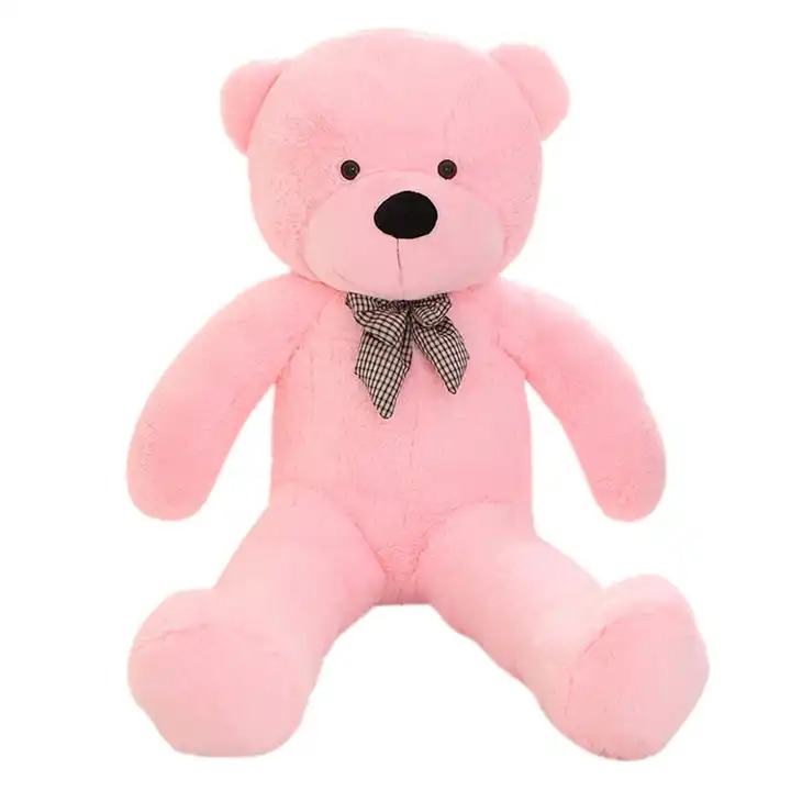 Плюшен мечок, розов, 90 см