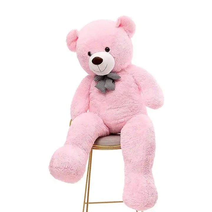 Плюшен мечок, розов, 130 см