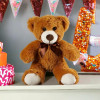 Плюшено мече с панделка, кафяво, 30 см