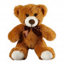 Плюшено мече с панделка, кафяво, 30 см