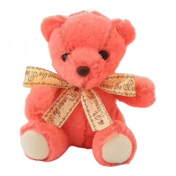Плюшено мече с панделка, розово