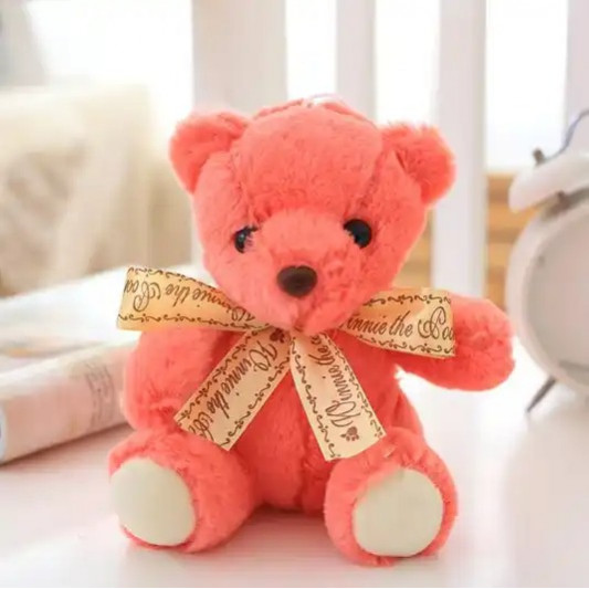 Плюшено мече с панделка, розово