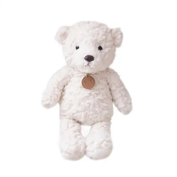 Плюшено мече Тони, бяло, 30 см