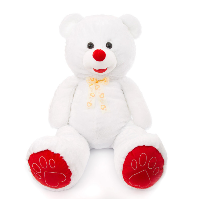 Плюшен мечок  в бяло