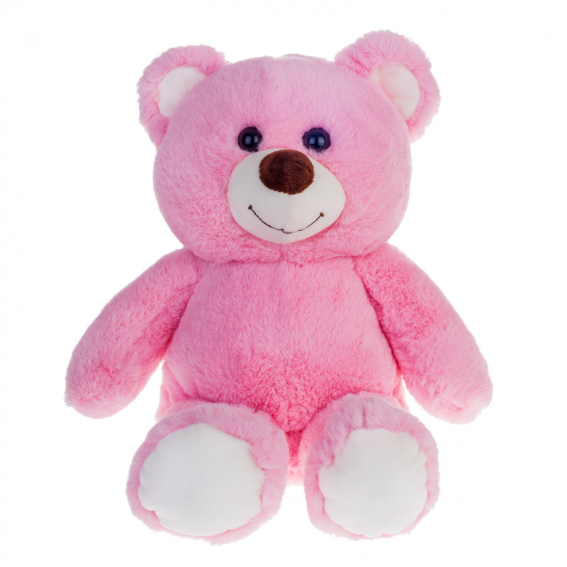 Плюшено мече, розово, 40 см