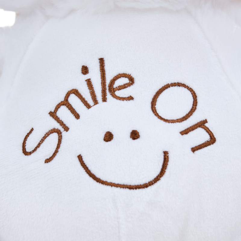 Плюшено мече Smile on с надпис Честито дипломиране, екрю, 40 см