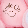 Плюшено мече Smile on с надписана панделка, розово, 40 см 