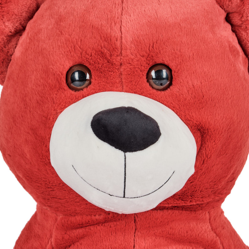 Плюшено мече с надписана панделка, бордо, 130 см