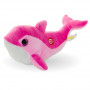 Плюшен делфин Поли със звук, розов, 37 см