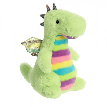 Плюшен дракон Aurora, цветен, 23 см