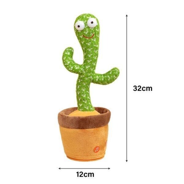 Плюшен пеещ и танцуващ кактус, 32 см