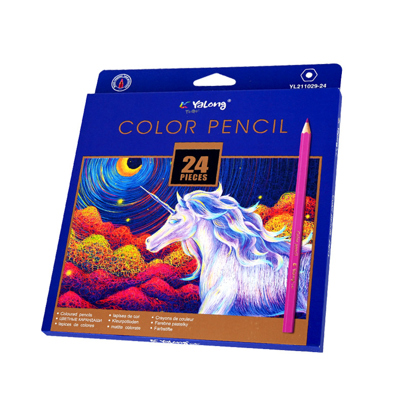 Професионални цветни моливи /24 цвята/