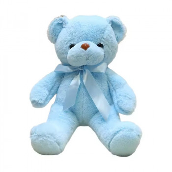 Плюшено мече Барт, синьо, 40 см