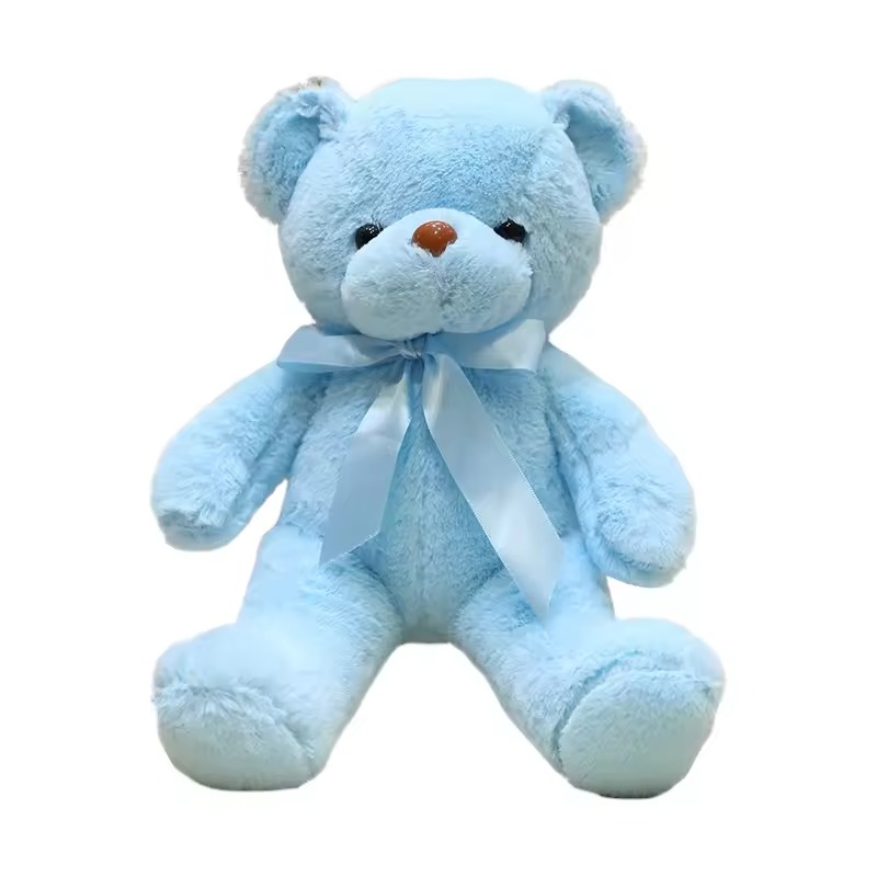 Плюшено мече Барт, синьо, 40 см