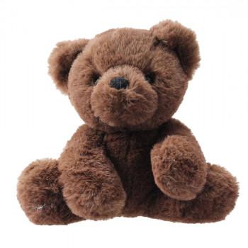 Плюшена играчка мече Aurora, кафяво, 19 см