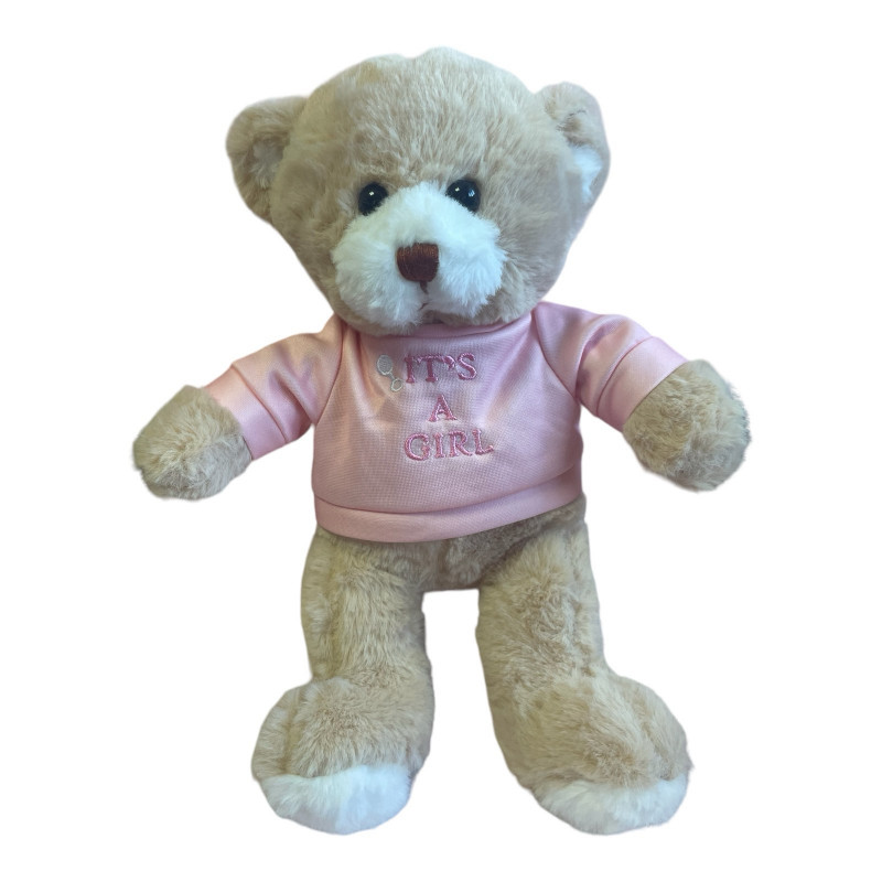 Плюшено мече за момиче - It's a girl, 28 см