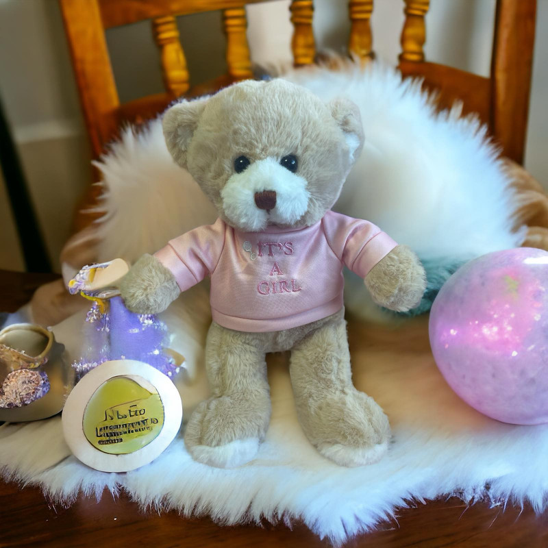 Плюшено мече за момиче - It's a girl, 28 см