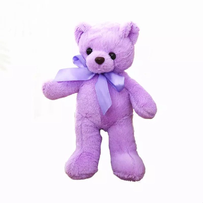 Плюшено мече Габриела, лилаво, 30 см