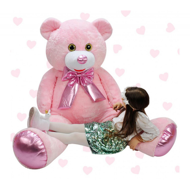 Плюшен мечок мега гигант в розово