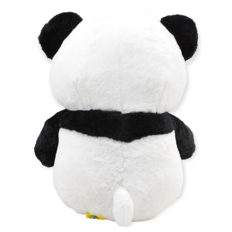 Плюшена класическа панда с надписана панделка