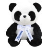 Плюшена класическа панда с надписана панделка