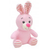 Плюшено зайче Ади, розово, 15 см