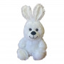 Плюшено зайче, бяло, 30 см