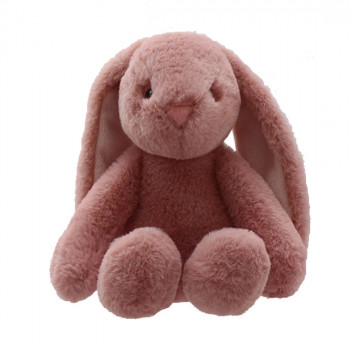 Плюшено зайче Aurora Eco, розово, 22 см