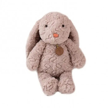 Плюшен заек Дени, пепел от рози, 30 см