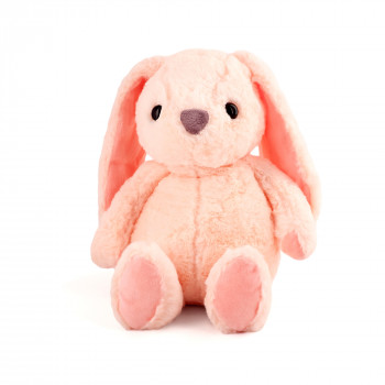 Плюшено зайче Бони, розово, 23 см