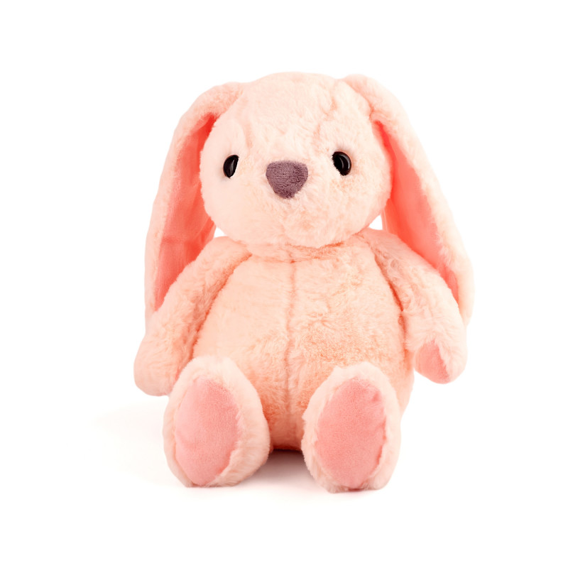 Плюшено зайче Бони, розово, 23 см