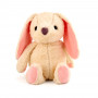 Плюшено зайче Беки, розово, 23 см