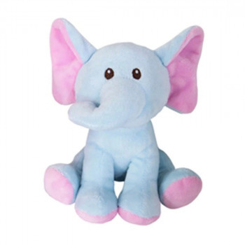 Плюшено слонче в синьо