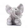 Плюшено слонче с ангелски криле в сиво