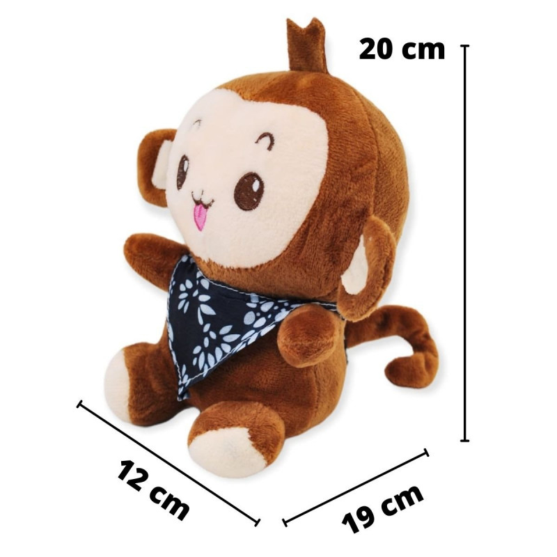 Плюшена маймунка със шалче