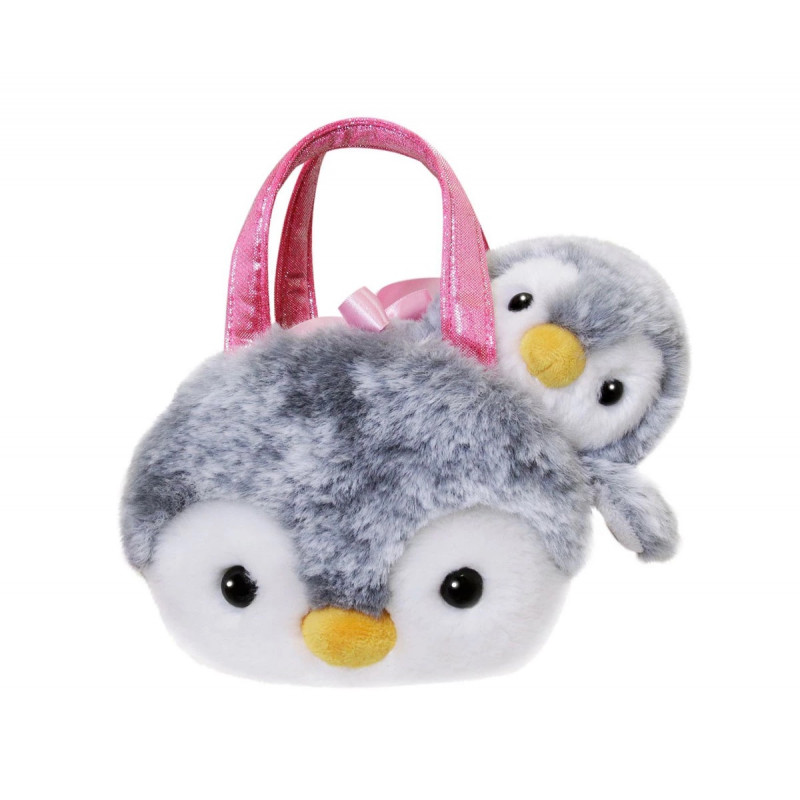 Плюшено пингвинче в чантичка