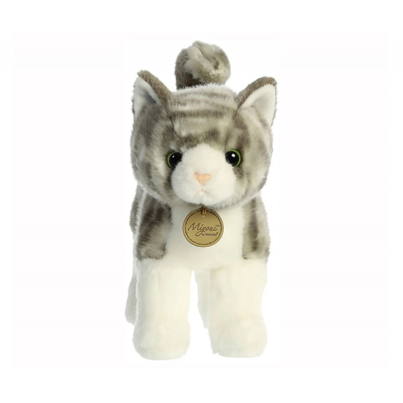 Плюшено коте със сиви ивици