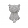 Плюшено коте Кити, сиво, 17 см