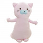 Плюшена възглавничка коте, розова, 52 см
