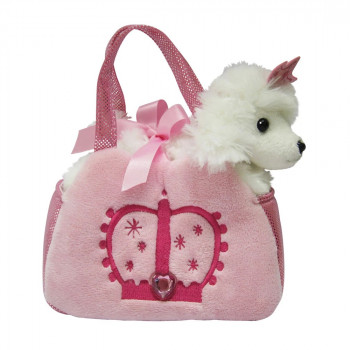 Плюшено куче - пудел в чантичка