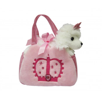 Плюшено куче - пудел в чантичка