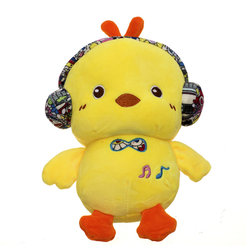 Плюшено пате със слушалки