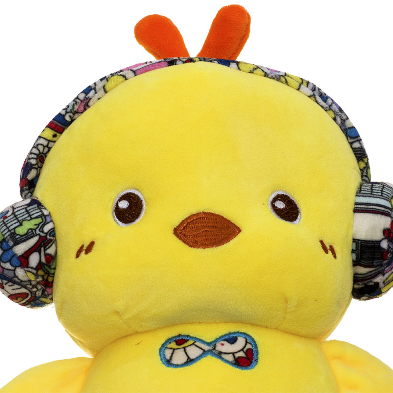 Плюшено пате със слушалки