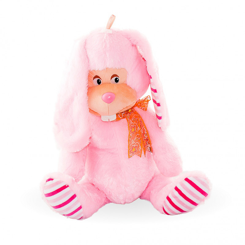 Плюшен заек Бобо, розов, 55 см