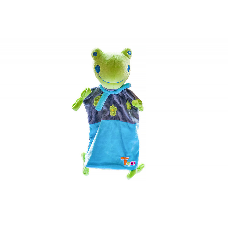 Мека играчка за гушкане жабка, 28 см
