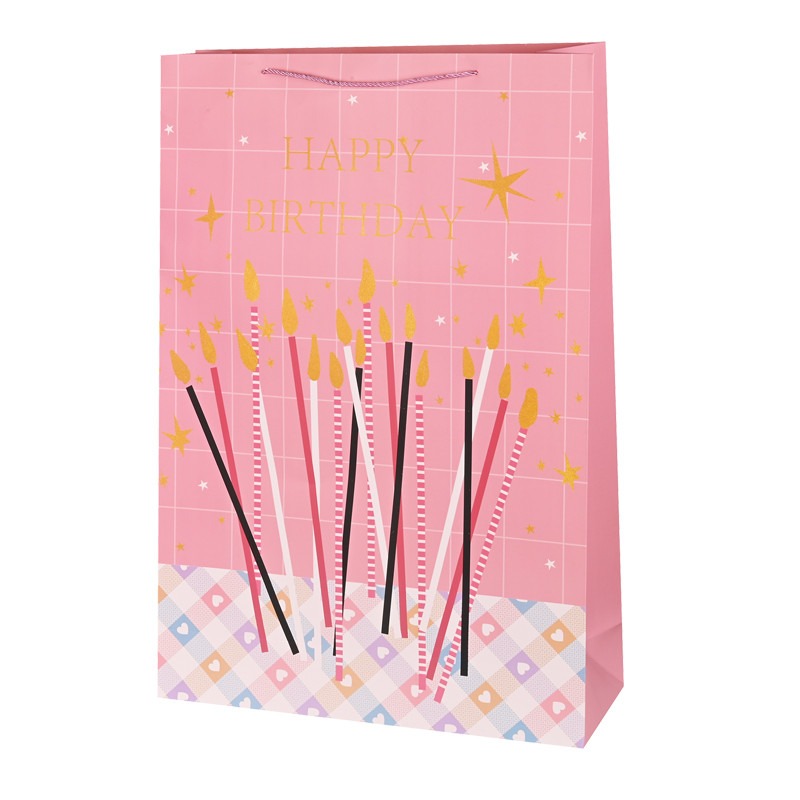 Подаръчна торбичка гигант - Happy Birthday