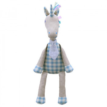 Играчка от лен Еднорог, 40 см.
